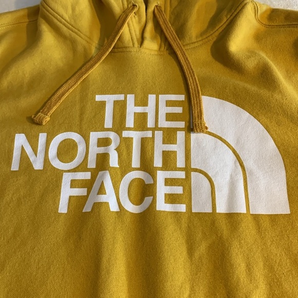 The North Face yellow mustard hoodie size medium - Picture 4 of 10